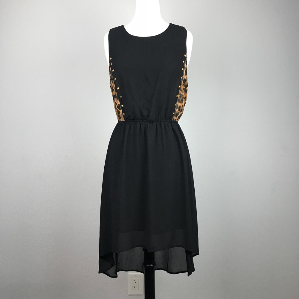 Forever 21 Leopard Panel Dress